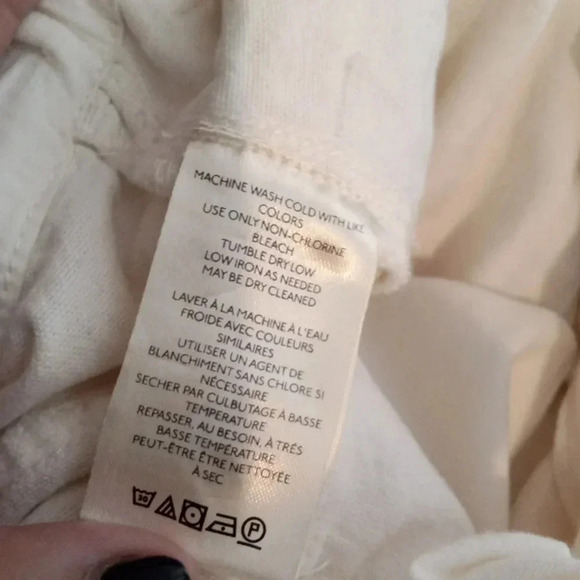 Free People sky rider drop crotch pants white color size extra small women - Picture 9 of 11